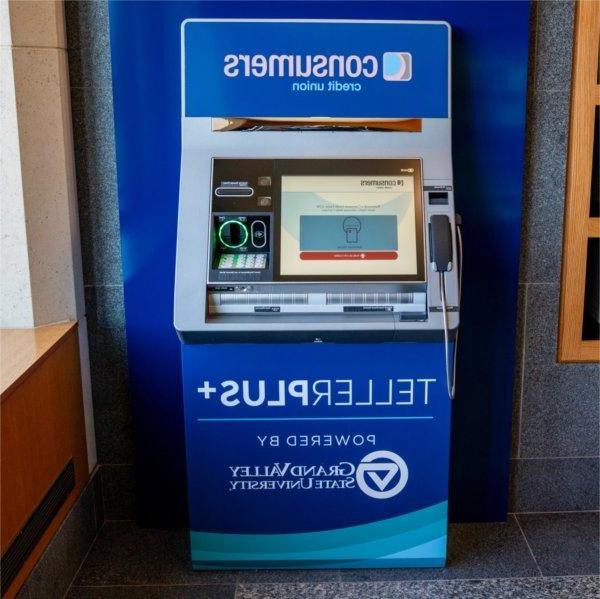 A Consumers Credit Union's TellerPlus+ station sits in the L. William Seidman Center.